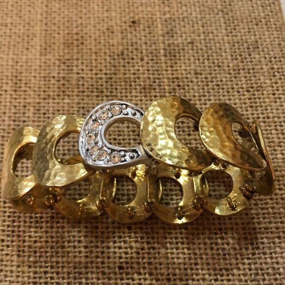 Stretch Gold tone and silver bracelet - Picture 7 of 7